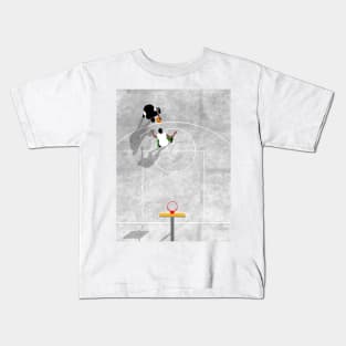 Street Basketball | Aerial Illustration Kids T-Shirt